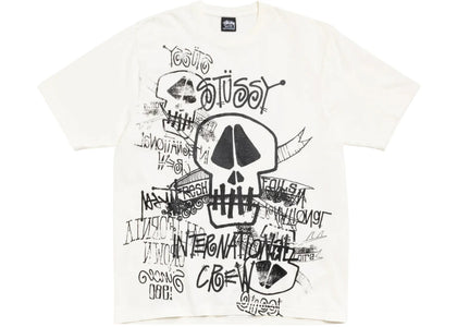 Stussy Skulls Pigment Dyed Tee Natural - product view 2