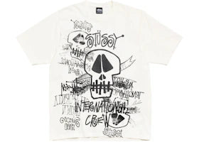 Stussy Skulls Pigment Dyed Tee Natural