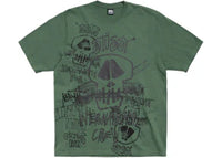 Stussy Skulls Pigment Dyed Tee Pine