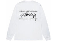 Stussy Smooth International L/S Tee White