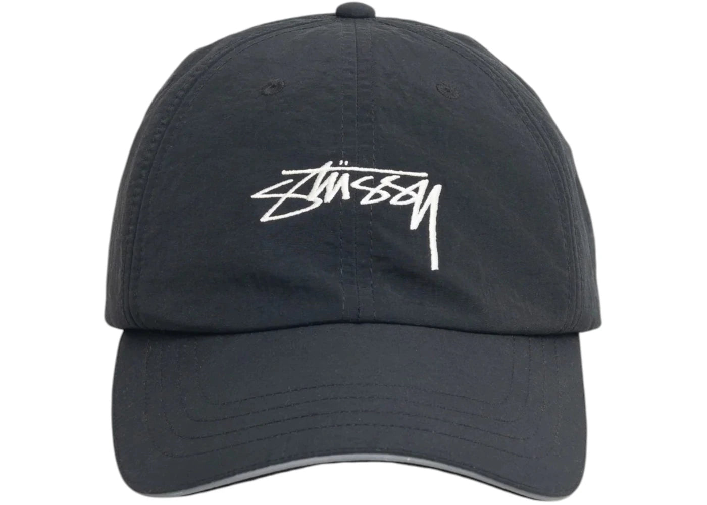 Stussy Smooth Stock Nylon Sport Cap Black - vue secondaire A