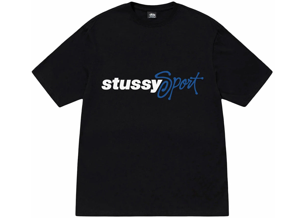 Stussy Sport Script Tee Black - vue 360