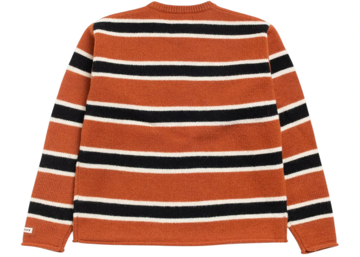 Stussy Striped Wool Sweater Umber - vue secondaire B
