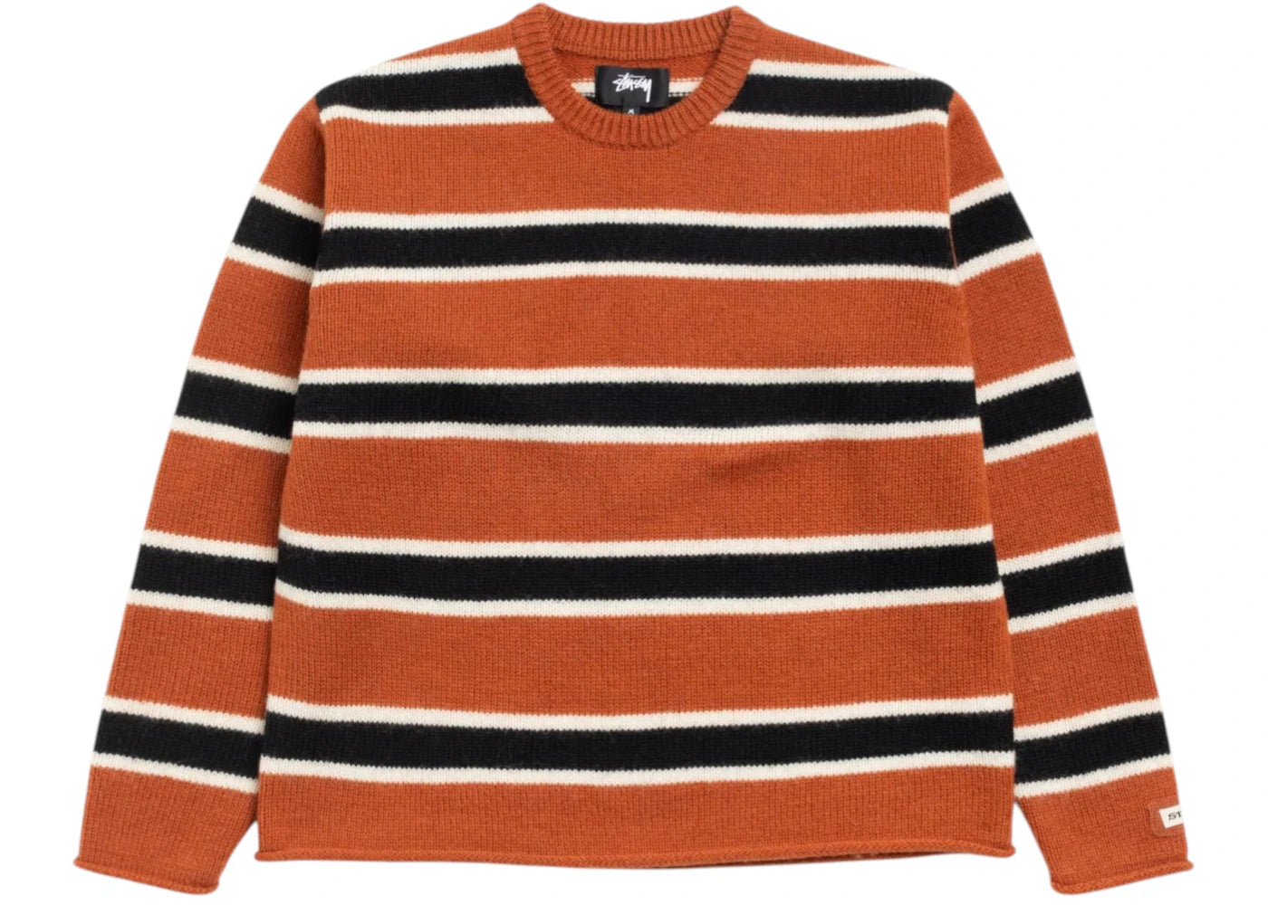 Stussy Striped Wool Sweater Umber - vue secondaire A