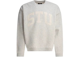 Stussy Stu Relaxed Crew Grey - vue 360