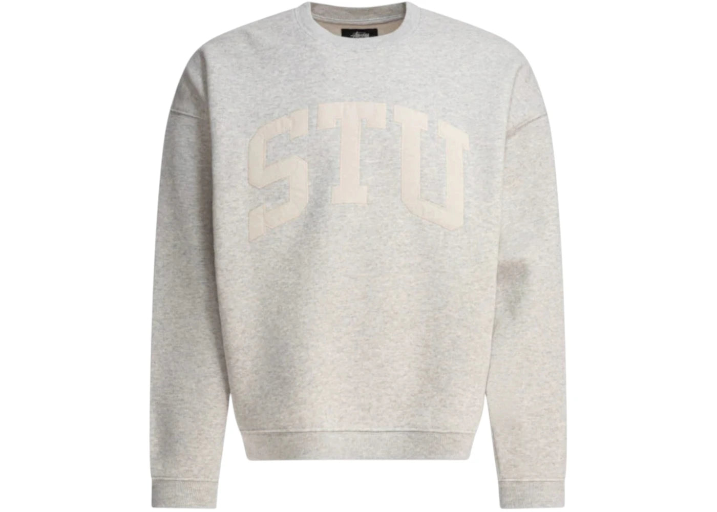 Stussy Stu Relaxed Crew Grey - vue secondaire A
