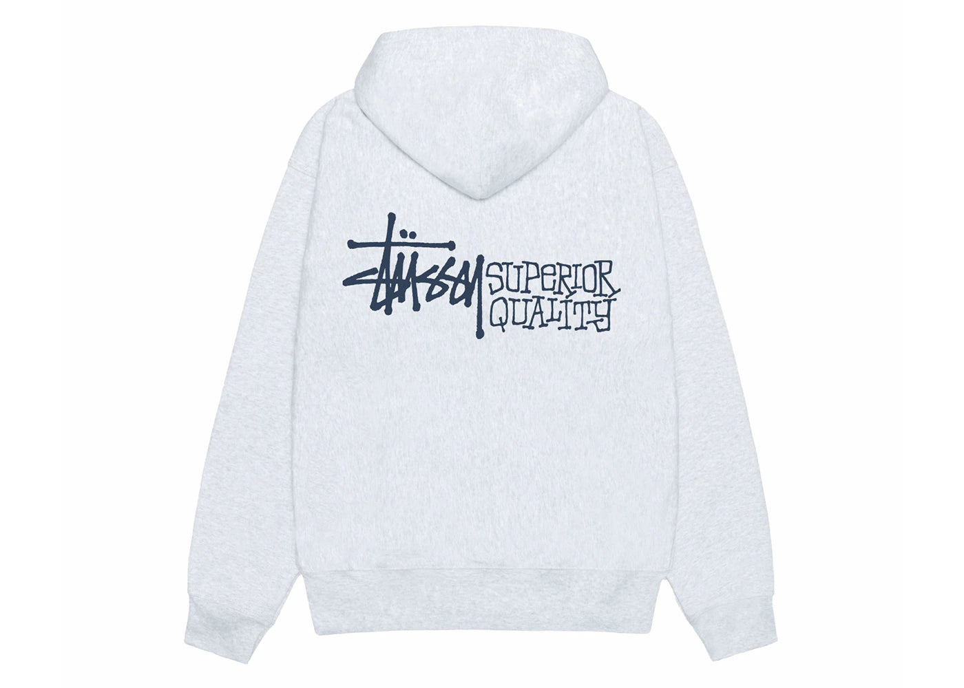 Stussy Superior Quality Zip Hoodie Ash Heather sneakers - authentic Stussy shoes