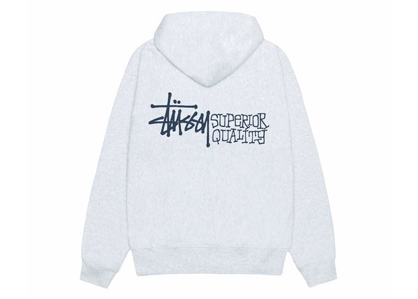 Stussy Superior Quality Zip Hoodie Ash Heather sneakers - authentic Stussy shoes