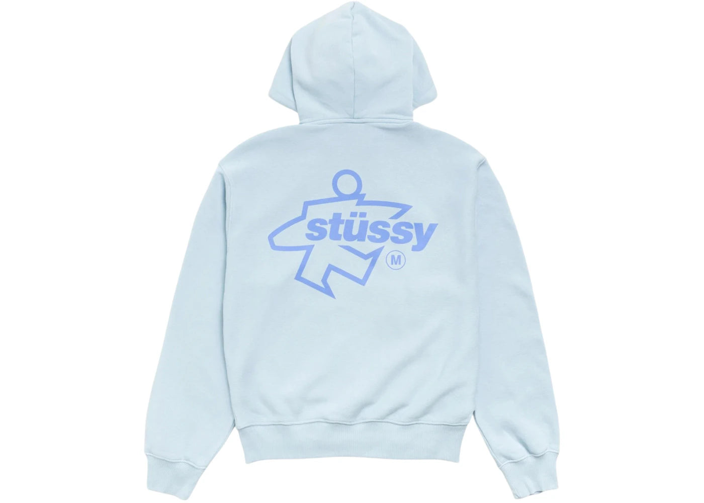 Stussy Surf Size Zip Hoodie Sky Blue - vue secondaire B