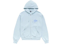 Stussy Surf Size Zip Hoodie Sky Blue