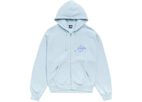 Stussy Surf Size Zip Hoodie Sky Blue