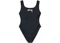 Stussy Surf Stock One Piece Swimsuit Black