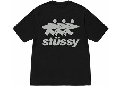 Stussy Surfwalk Pigment Dyed Tee Black - product view 2
