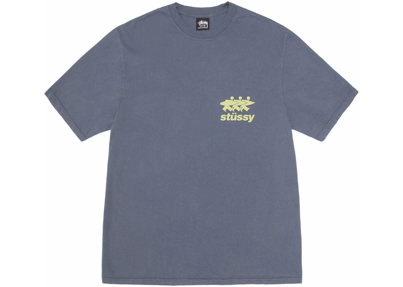 Stussy Surfwalk Pigment Dyed Tee Indigo - vue secondaire B