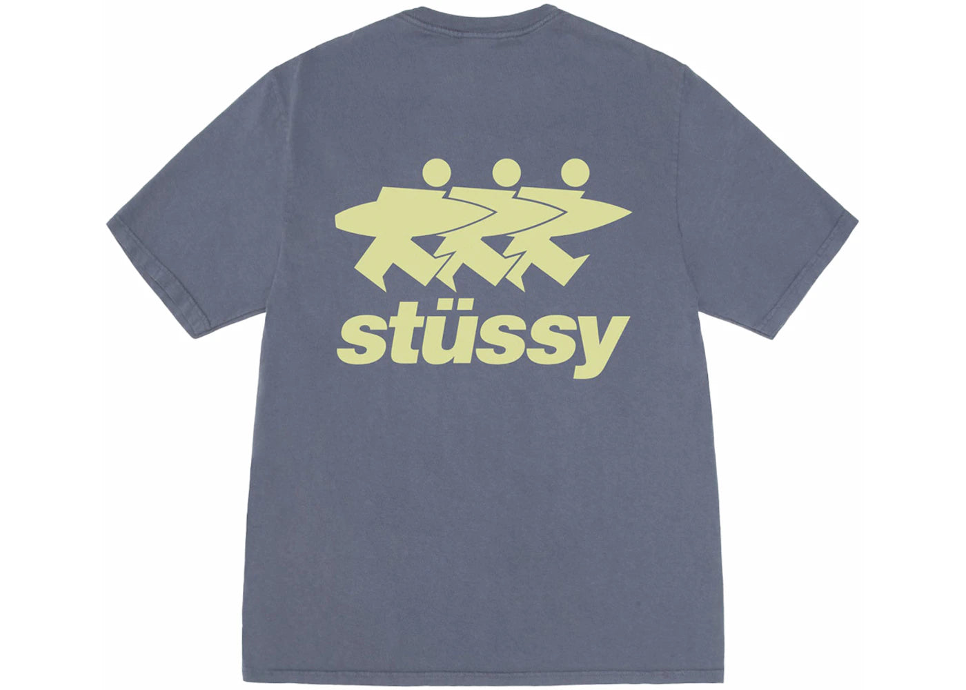 Stussy Surfwalk Pigment Dyed Tee Indigo - vue secondaire A