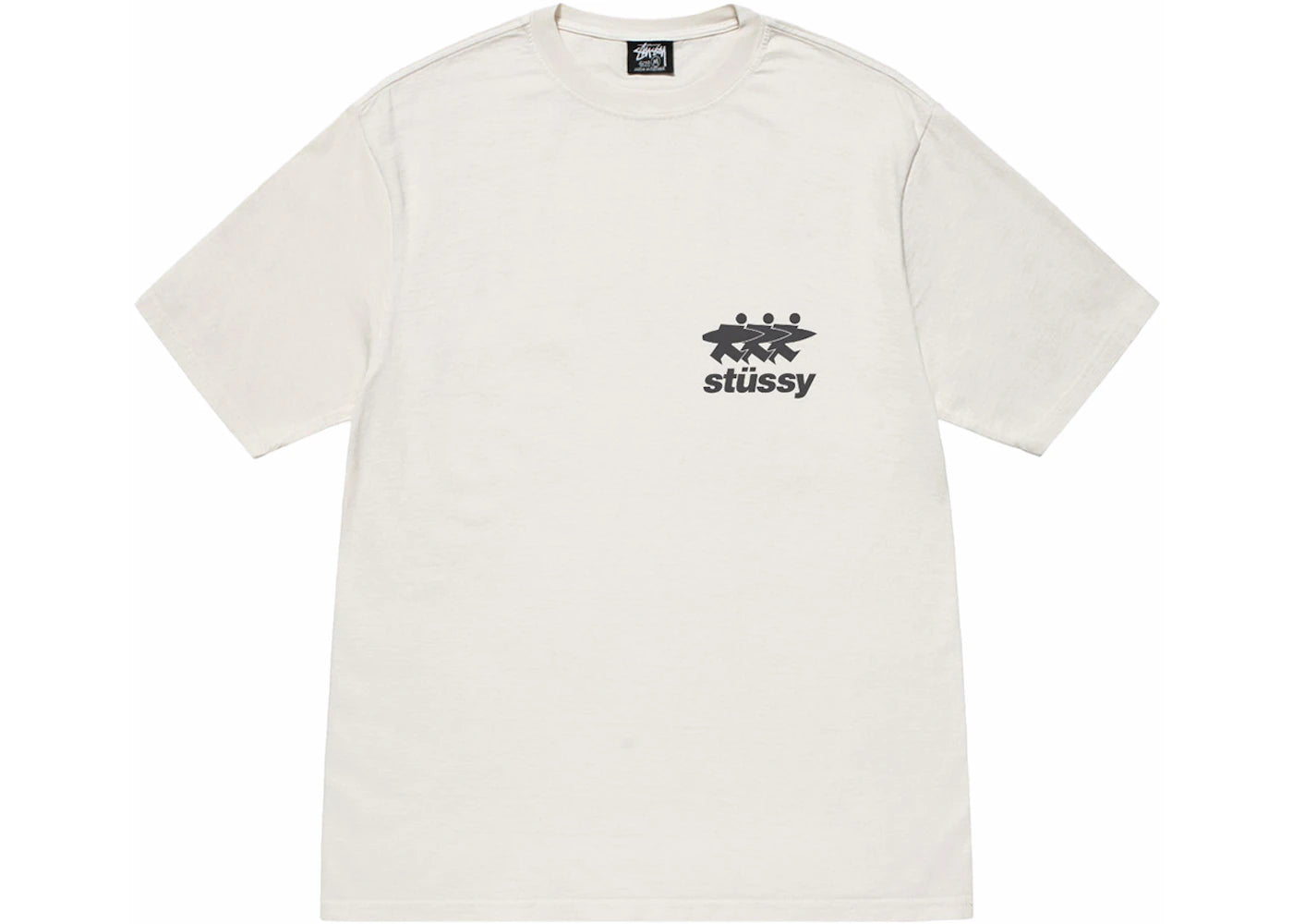 Stussy Surfwalk Pigment Dyed Tee Natural - vue secondaire B