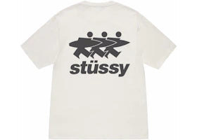 Stussy Surfwalk Pigment Dyed Tee Natural - vue 360