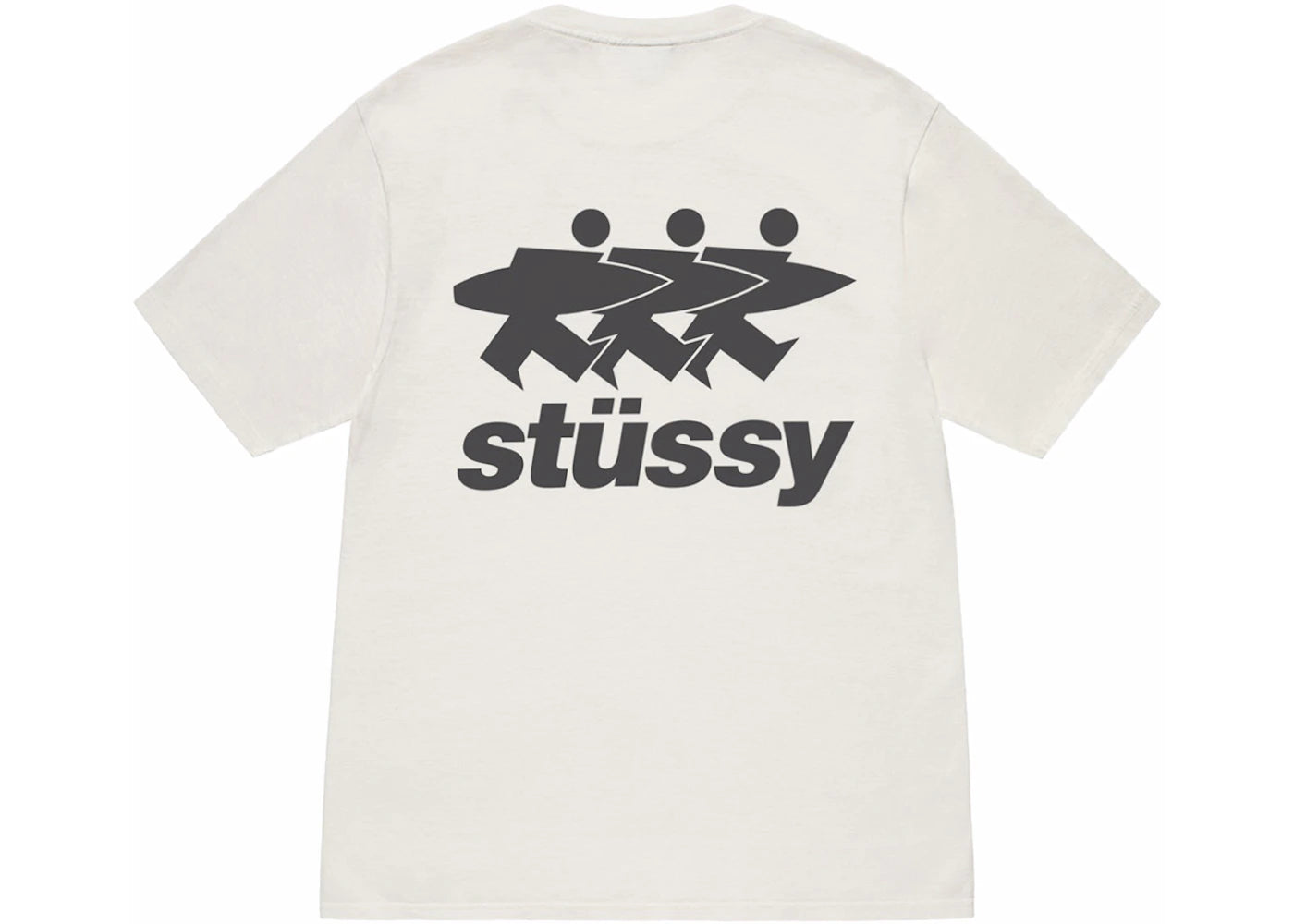 Stussy Surfwalk Pigment Dyed Tee Natural - vue secondaire A