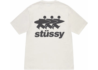 Stussy Surfwalk Pigment Dyed Tee Natural - product view 2