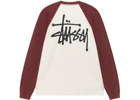 Stussy Thermal 2 Tone Raglan Shirt White - vue 360