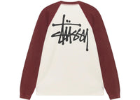 Stussy Thermal 2 Tone Raglan Shirt White