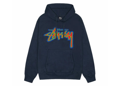 Stussy Thermal Stock Hoodie Navy - authentic Stussy apparel