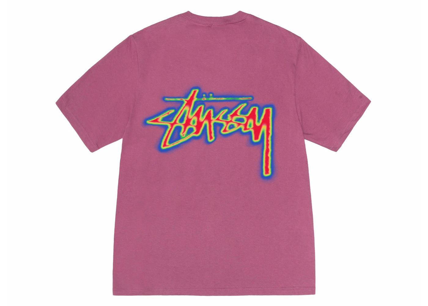 Stussy Thermal Stock Tee Berry - vue secondaire B