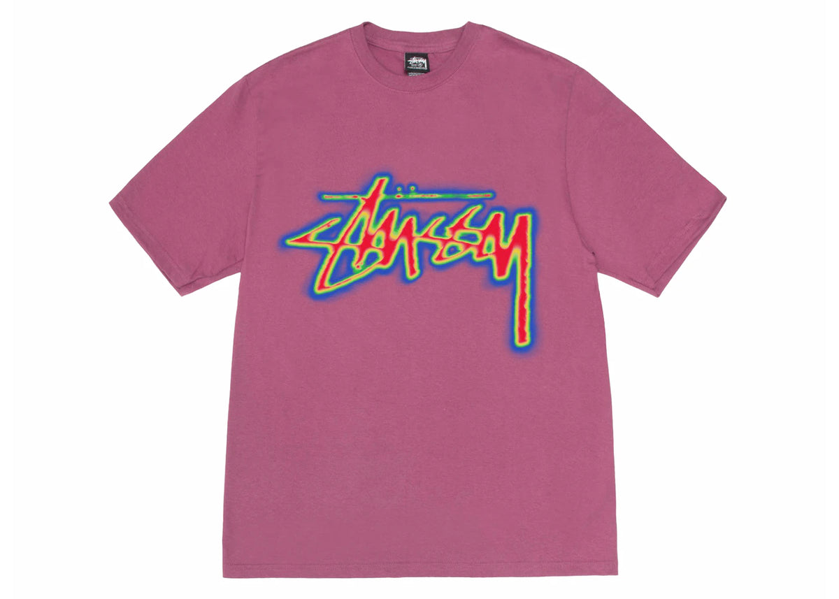 Stussy Thermal Stock Tee Berry - vue secondaire B