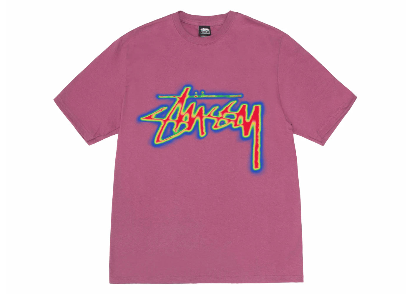 Stussy Thermal Stock Tee Berry - vue secondaire A