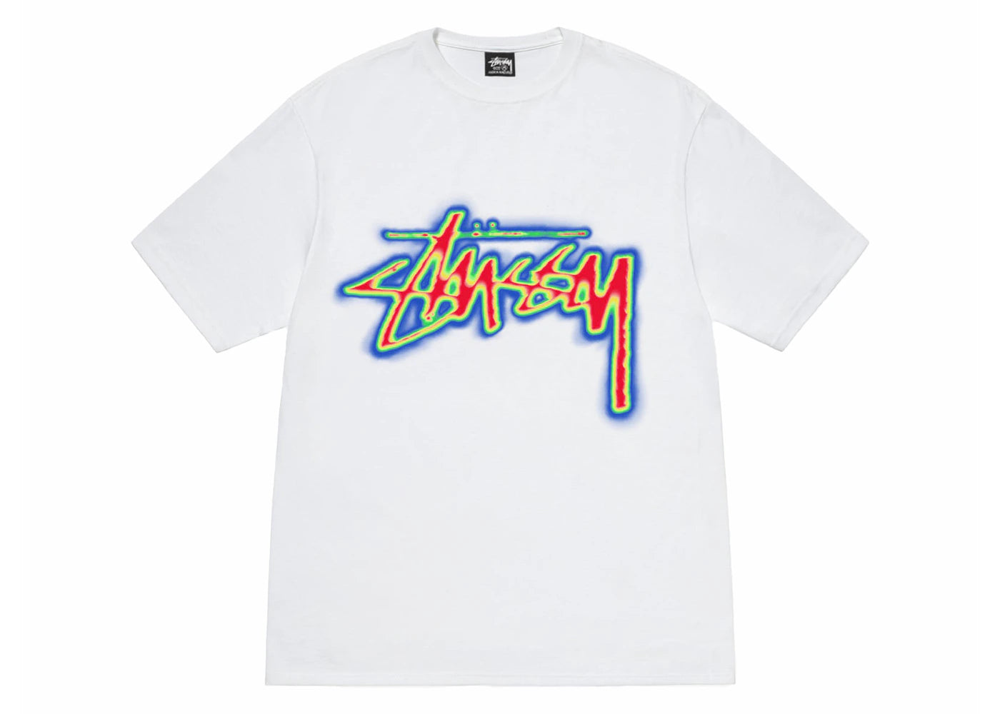 Stussy Thermal Stock Tee White - vue secondaire A