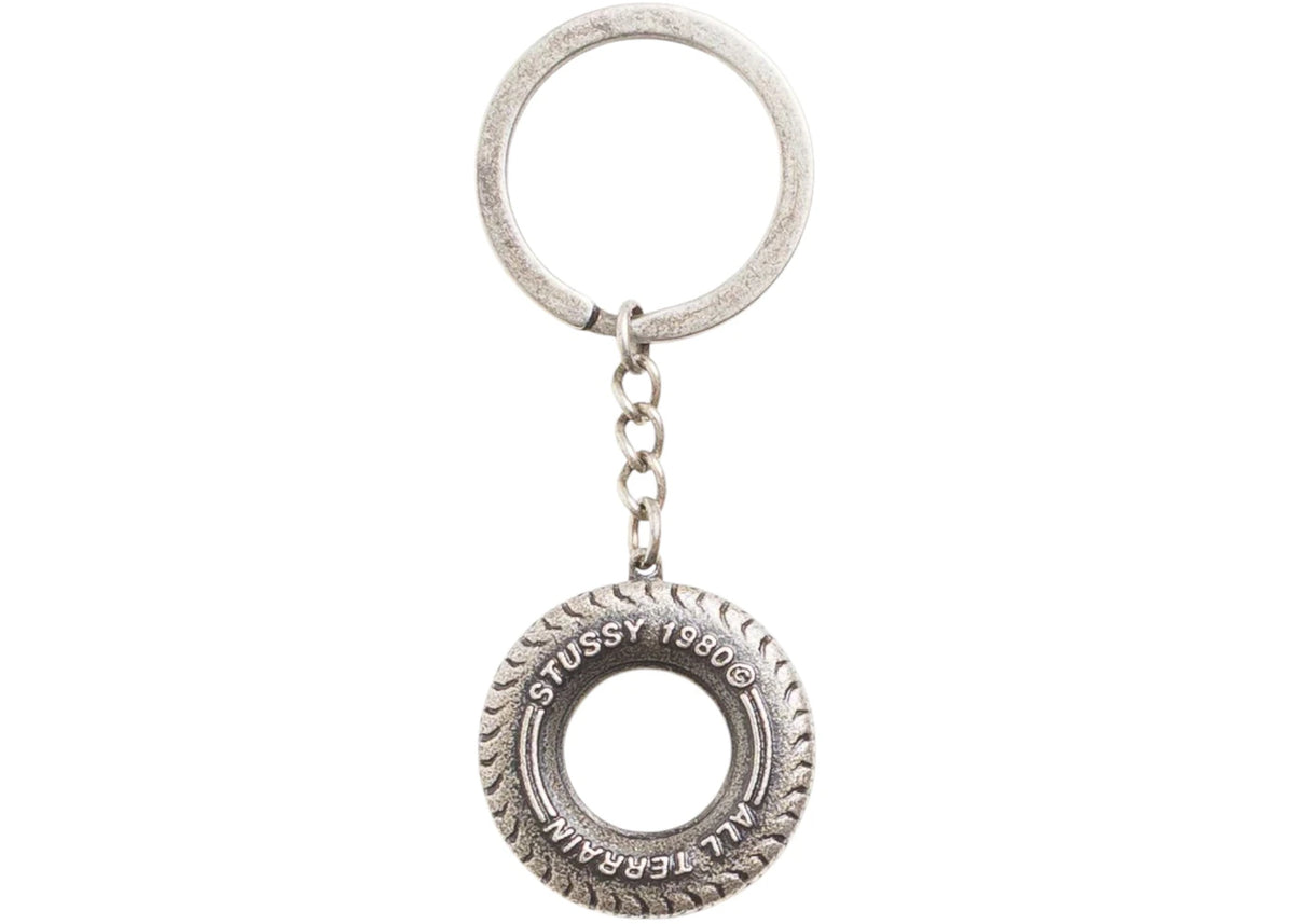Stussy Tire Keychain Silver - vue secondaire B
