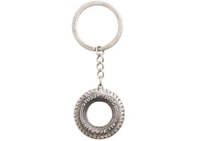 Stussy Tire Keychain Silver - vue 360