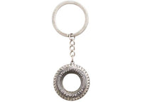 Stussy Tire Keychain Silver