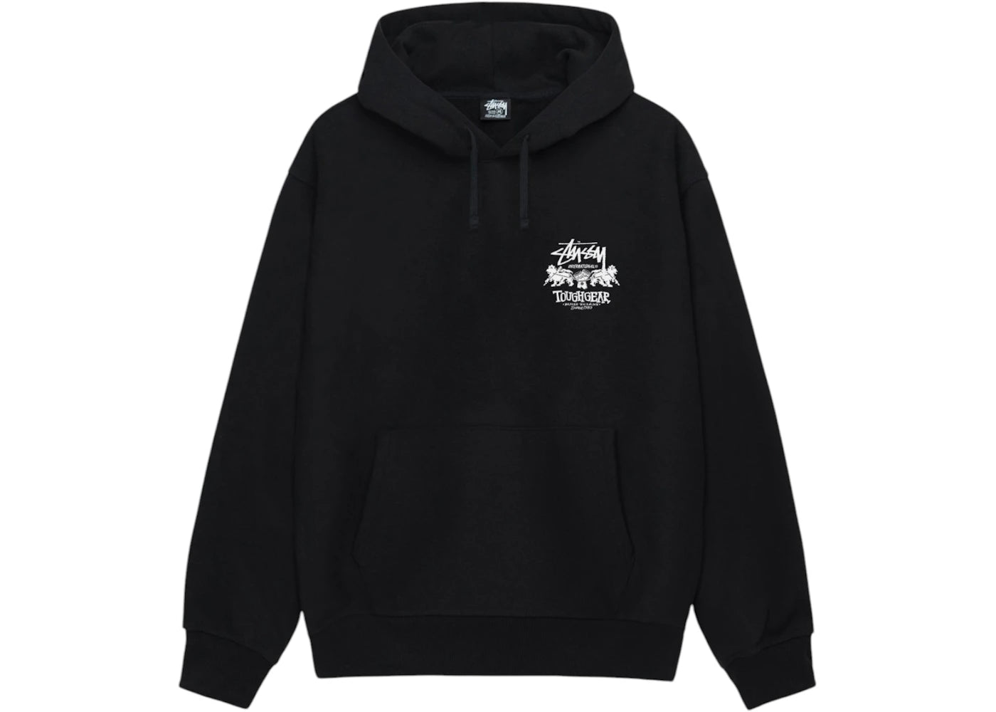 Stussy Tough Gear International Hoodie Black - vue secondaire A
