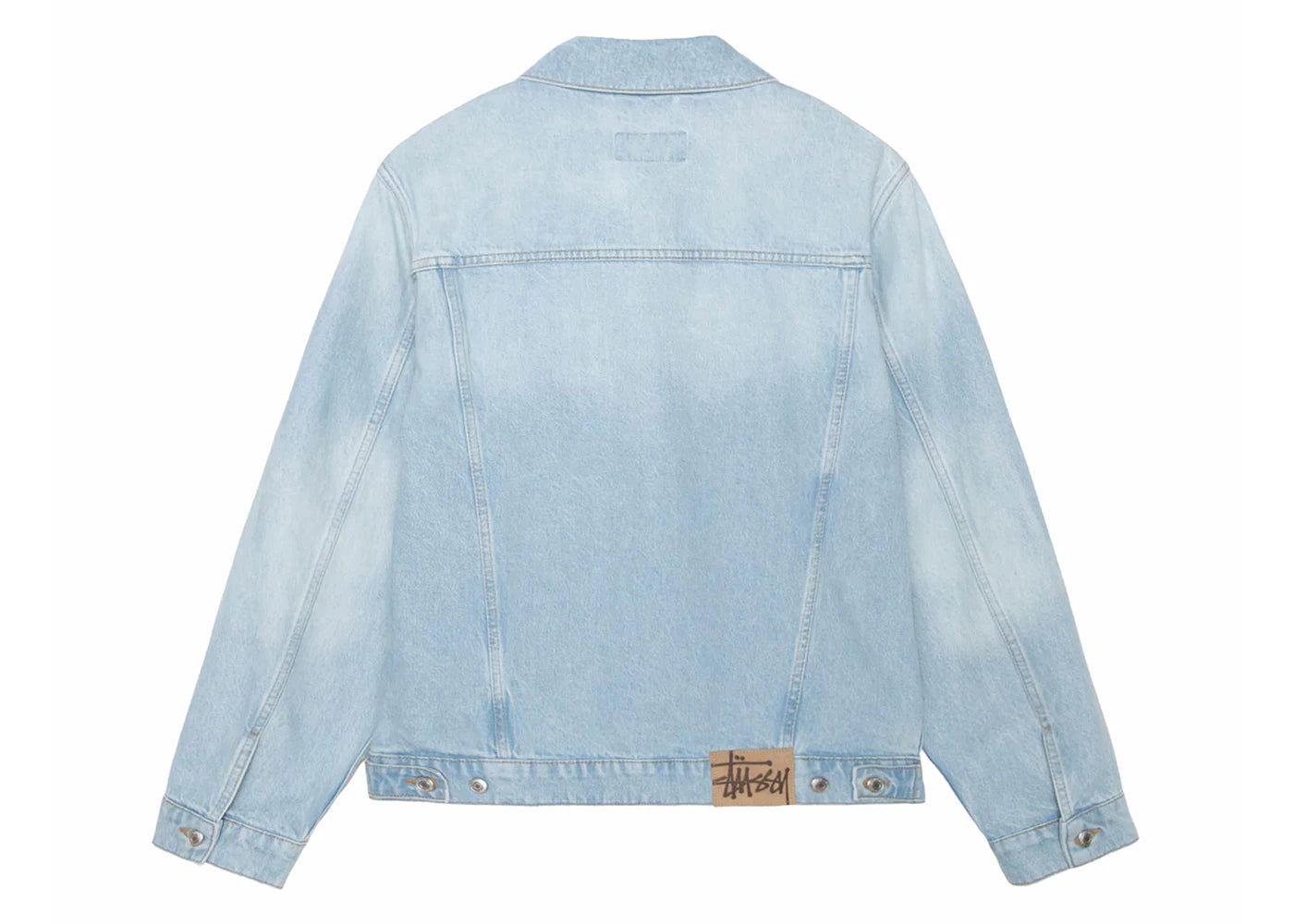 Stussy Trucker Denim Jacket Light Wash - vue secondaire B