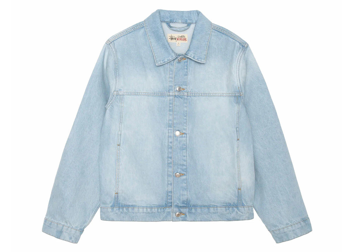 Stussy Trucker Denim Jacket Light Wash - vue secondaire A
