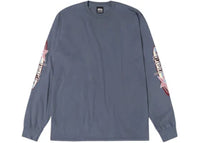Stussy Two Star L/S Pigment Dyed Tee Navy