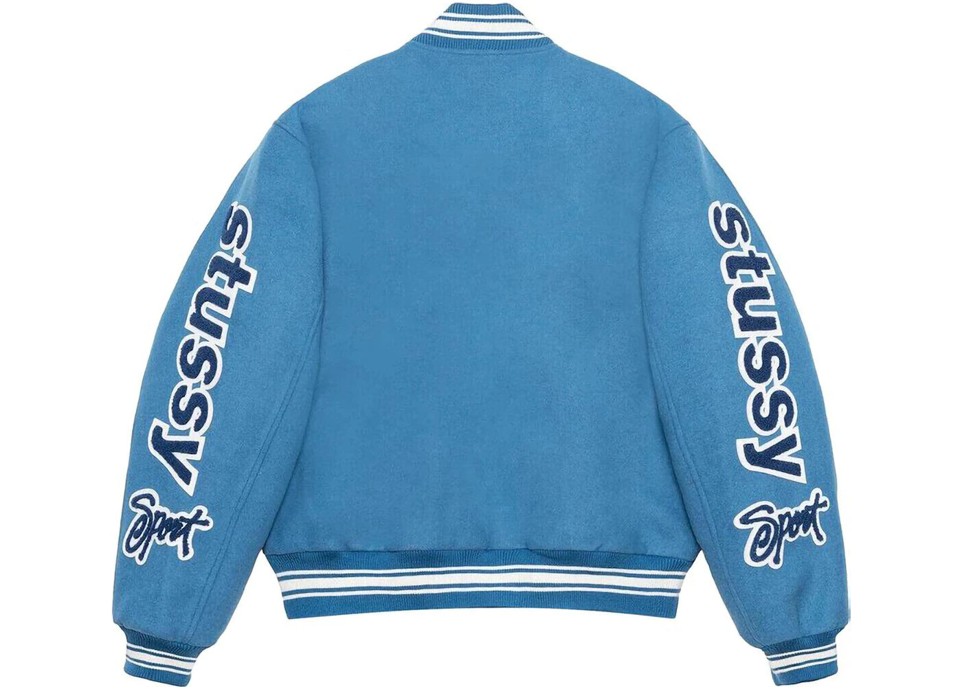 Stussy Varsity Competition Jacket Blue - vue secondaire B