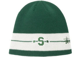 Stussy Varsity Star Stripe Skullcap Willow - vue 360