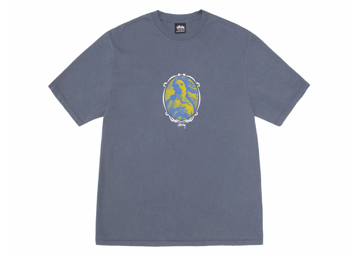 Stussy Venus Oval Pigment Dyed Tee Indigo - vue secondaire A