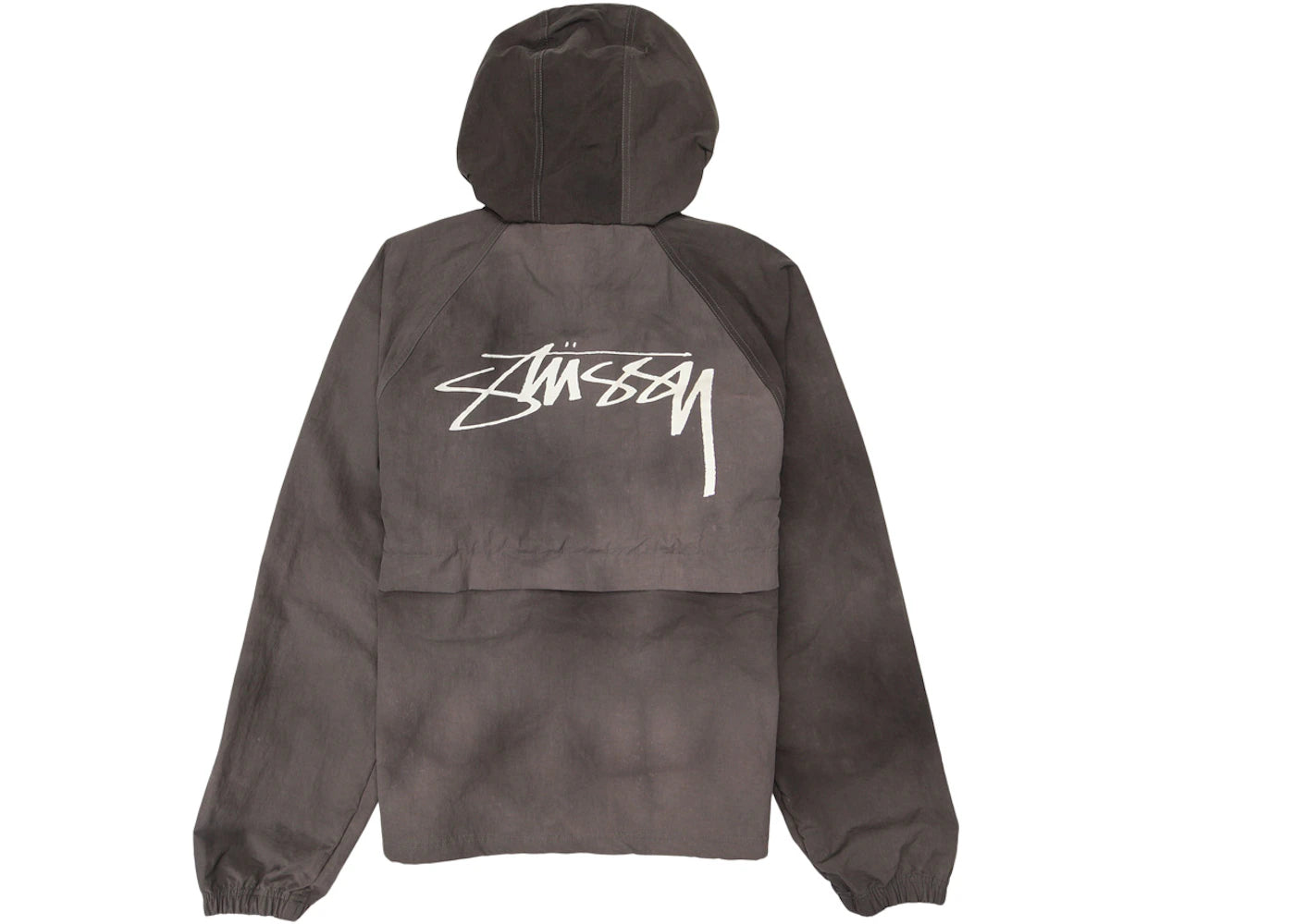 Stussy Wave Dye Beach Shell Jacket Black - vue secondaire B