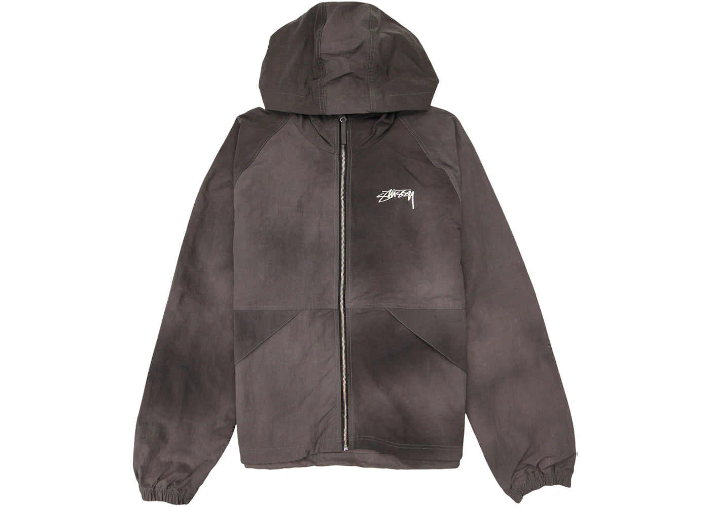 Stussy Wave Dye Beach Shell Jacket Black - vue secondaire A
