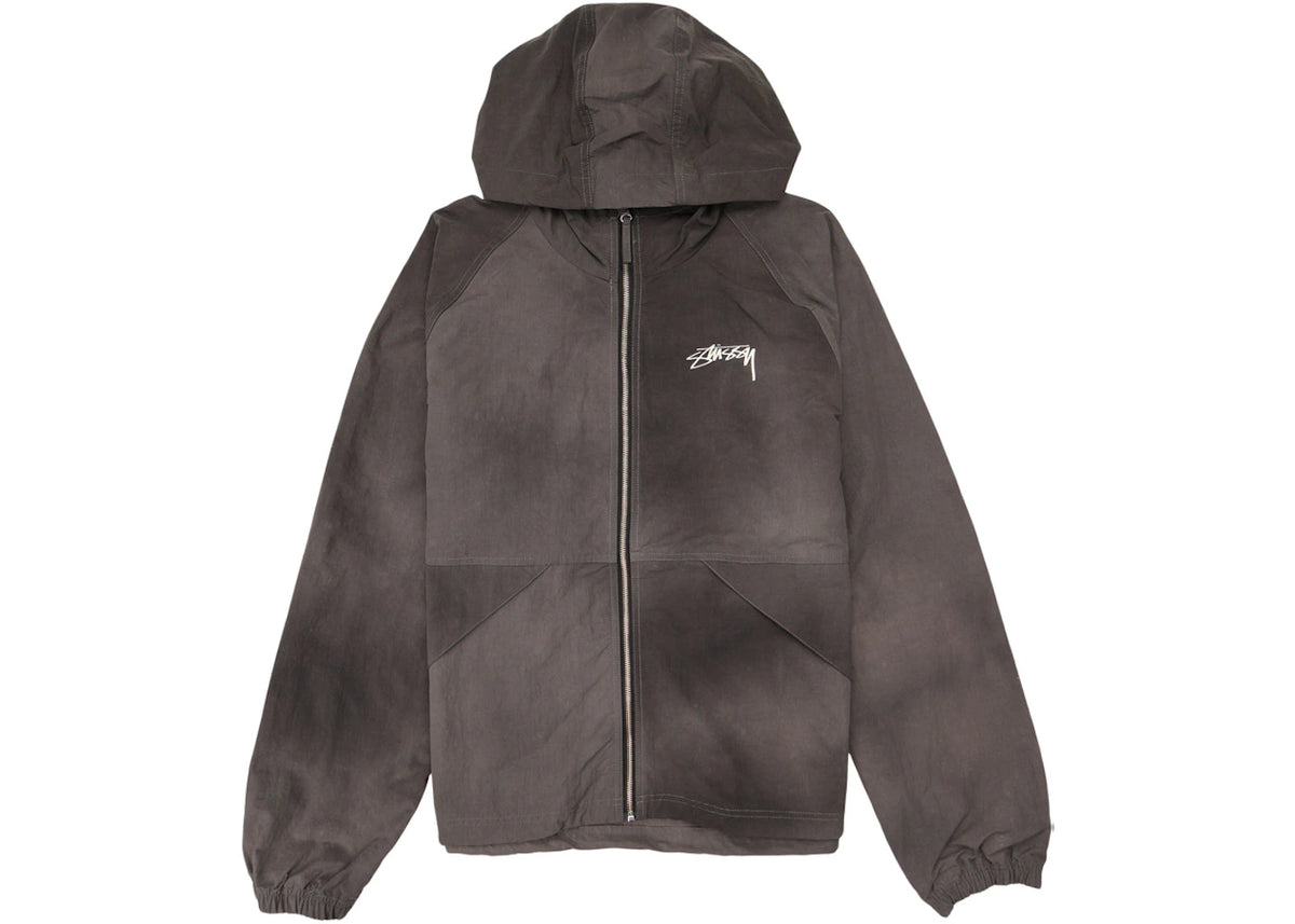 Stussy Wave Dye Beach Shell Jacket Black - vue 360