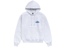 Stüssy Wave Oval Hoodie Ash Heather - vue 360