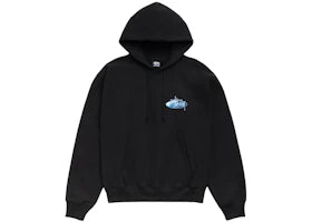 Stüssy Wave Oval Hoodie Black - vue 360