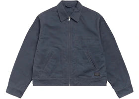 Stussy Work Collared Jacket Blue - vue 360