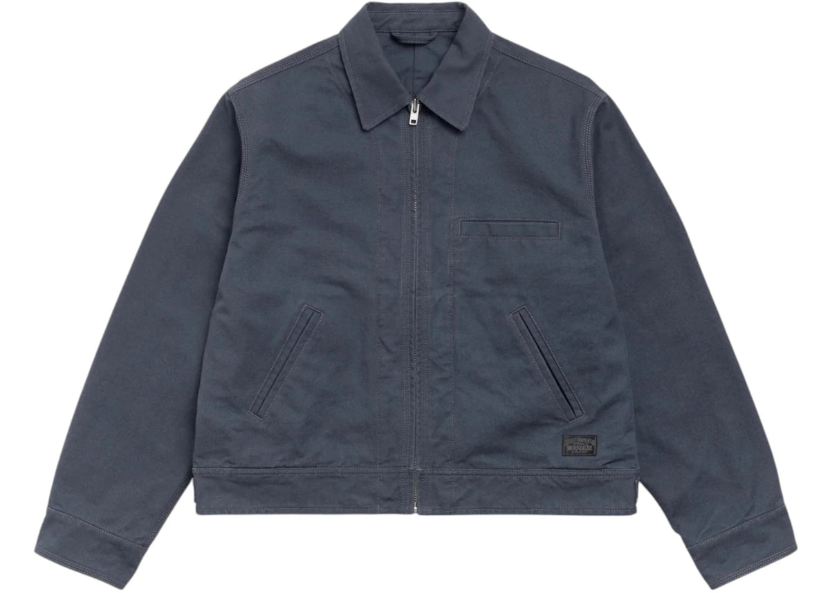 Stussy Work Collared Jacket Blue - vue secondaire A