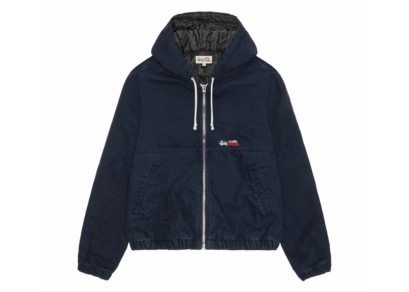 Stussy Work Insulated Canvas Jacket Navy - vue secondaire A