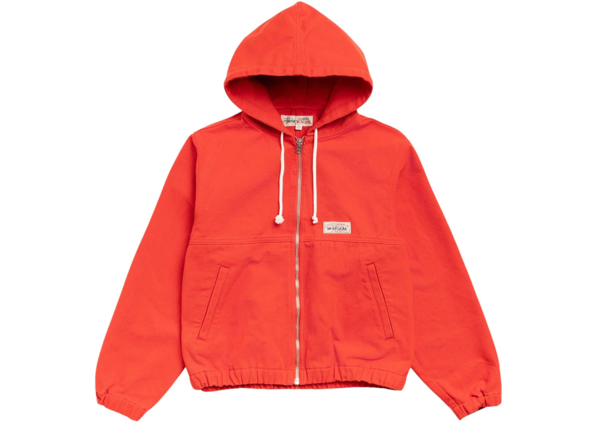 Stussy Work Unlined Canvas Jacket Red - vue secondaire A