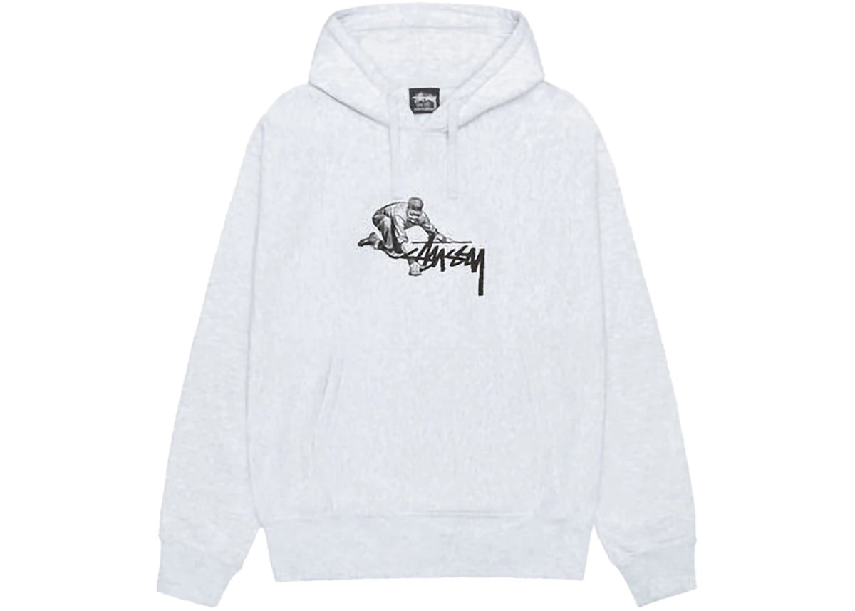 Stussy Worker Hoodie Ash Heather - vue secondaire A